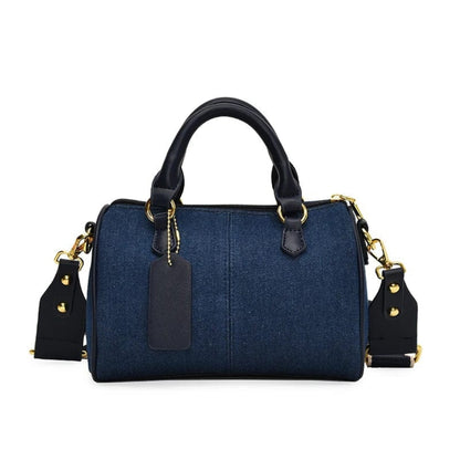 Color Block Denim Mini Bag
