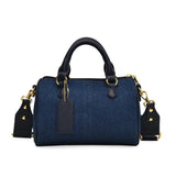 Color Block Denim Mini Bag